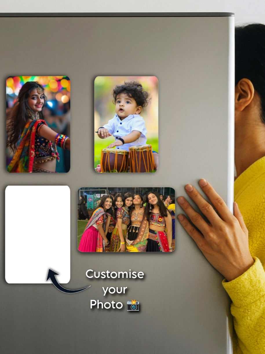 Custom Photo 2in1 Magnet Smart Stick Magnet – Fridge + Any Surface)