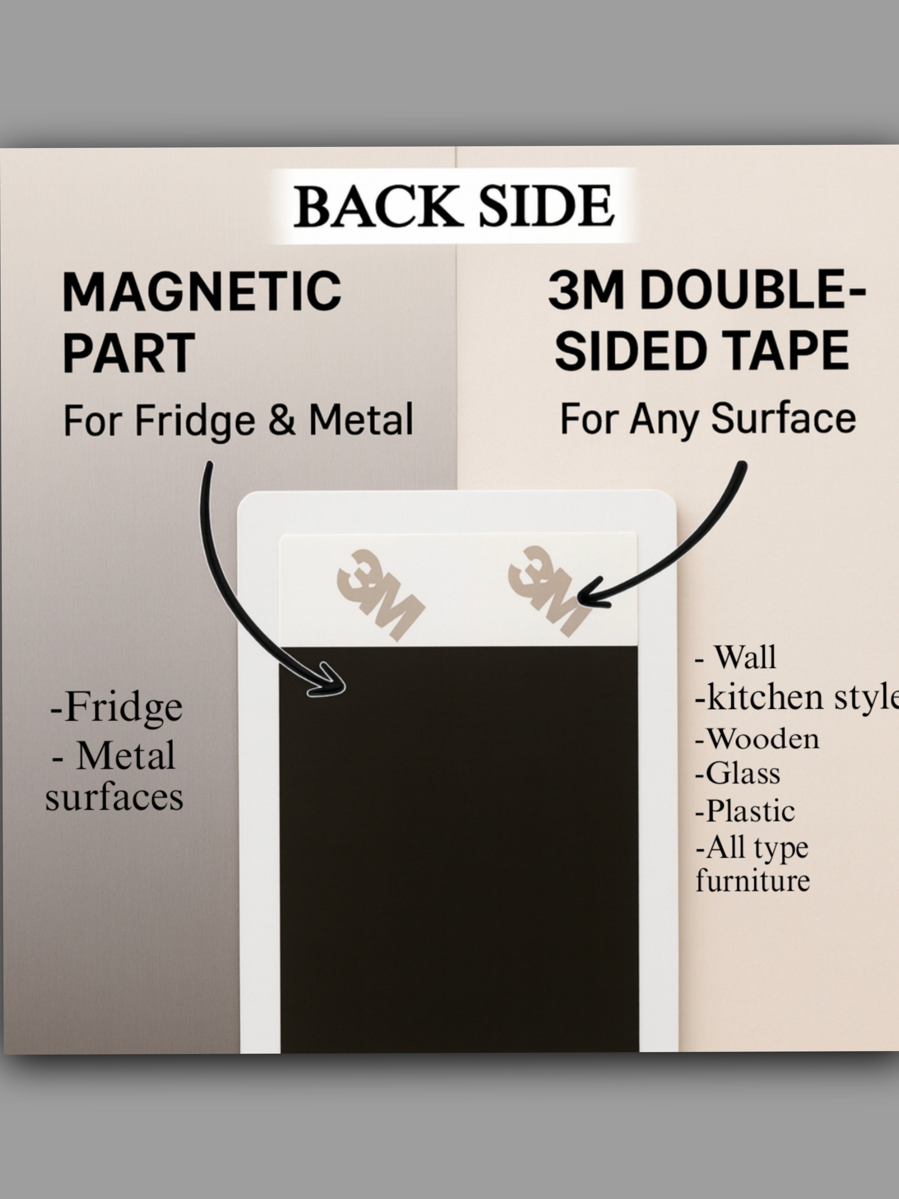 Motivational 5 Magnets Size - (2.5×3.5) Smart Stick Magnet – Fridge + Any Surface)